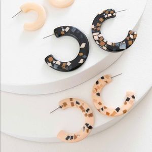 NOONDAY TERRAZZO HOOPS (the two big ones)